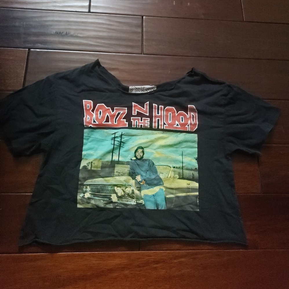 Women Boys in the Hood Cropped Tee